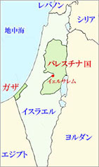 パレスチナ地図